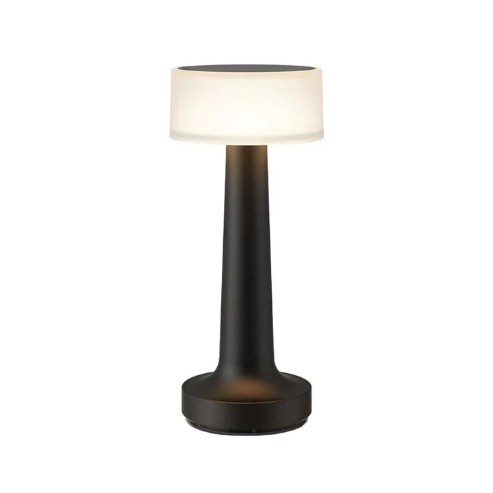 Modern Table Lamp - SleekGlow-Black/Glowing-Nora Luxe