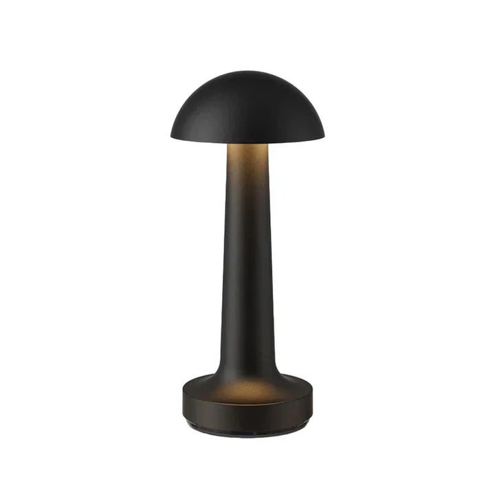 Modern Table Lamp - SleekGlow-Black/Round-Nora Luxe