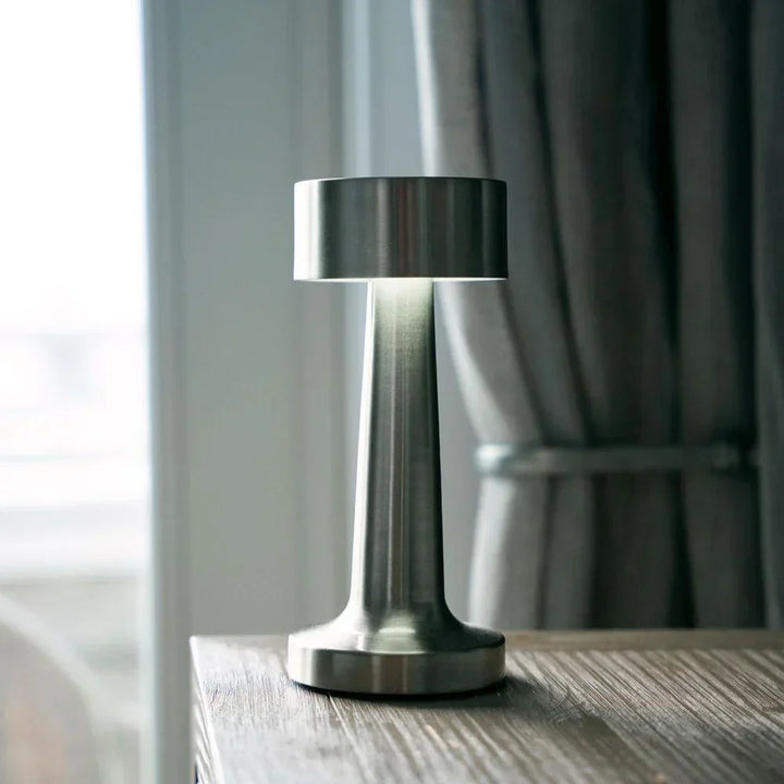 Modern Table Lamp - SleekGlow-Gold/Cylinder-Nora Luxe