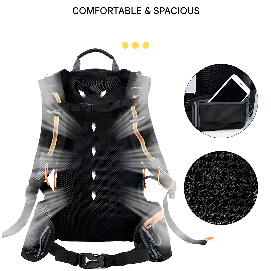 Multifunctional Drinking Backpack - HydroRide-Gray-Nora Luxe