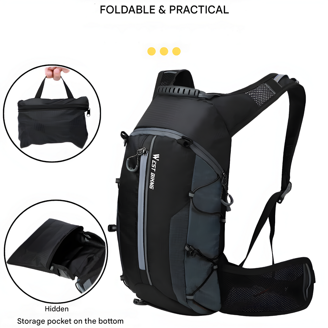 Multifunctional Drinking Backpack - HydroRide-Gray-Nora Luxe
