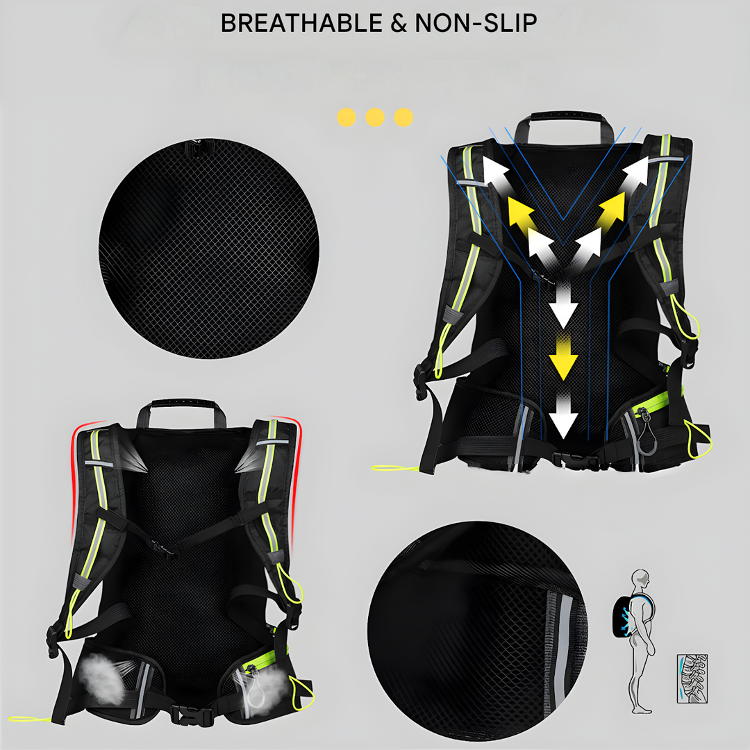 Multifunctional Drinking Backpack - HydroRide-Gray-Nora Luxe
