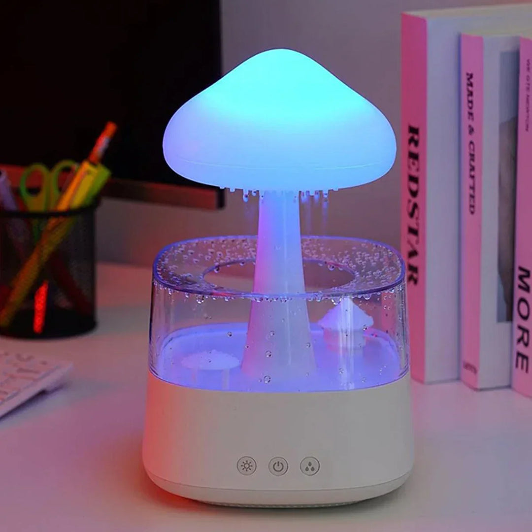 Mushroom Clouds Rain Humidifier - CalmCloud-White-Nora Luxe
