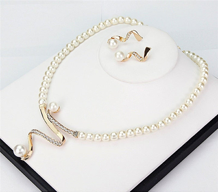 Natural Pearl Jewelry Set - Serena-Nora Luxe