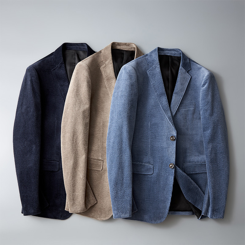 Nice Men's Corduroy Blazer - Vincent-Brown-S-Nora Luxe