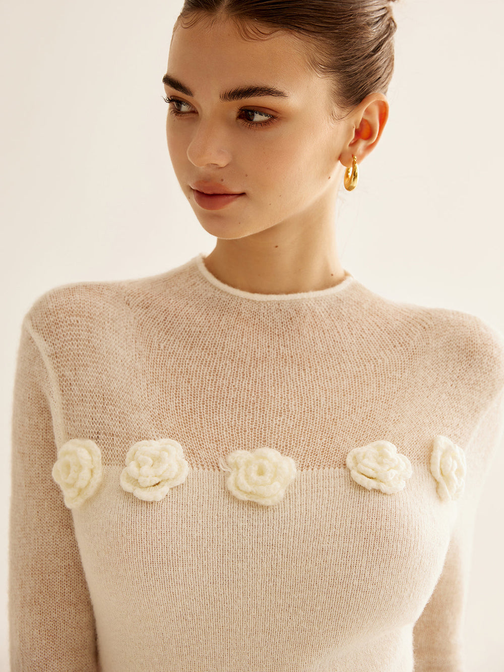 Nice White Sweater for Women - Sophia-XS-Nora Luxe