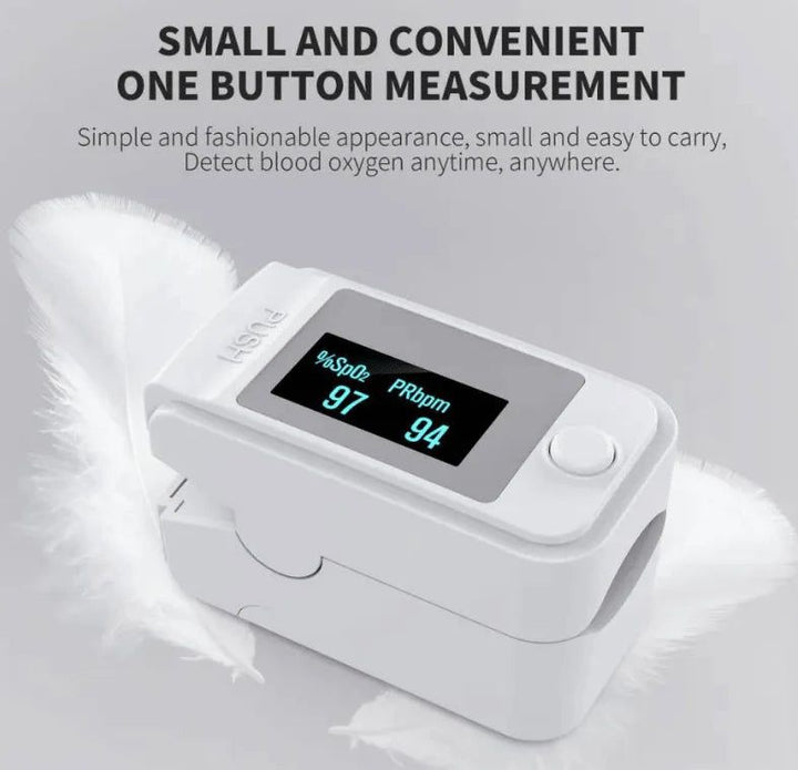 Non-Invasive Finger Oximeter with LED Display - PrecisionPulse-Nora Luxe