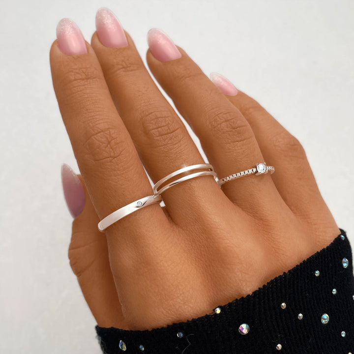 Open Double Ring - Amaya-Gold-Nora Luxe