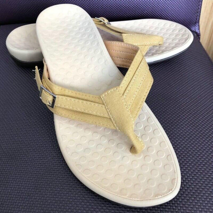Orthopaedic Dam Sandals with EVA Insole – Amélie-Pink-3-State of Style