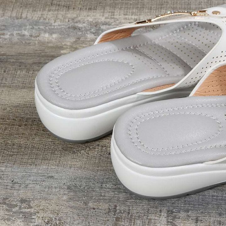 Orthopaedic Flip-Flops – Marisole-White-4.5-The Livary
