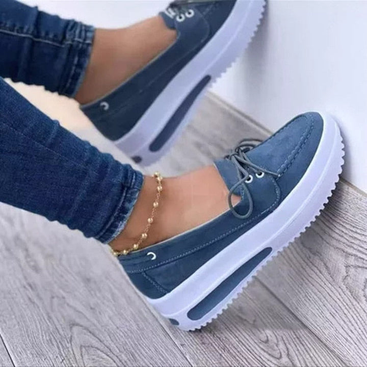 Orthopaedic Ladies' Espadrilles with Air Cushion Sole – Malina-Blue-3-Nora Luxe