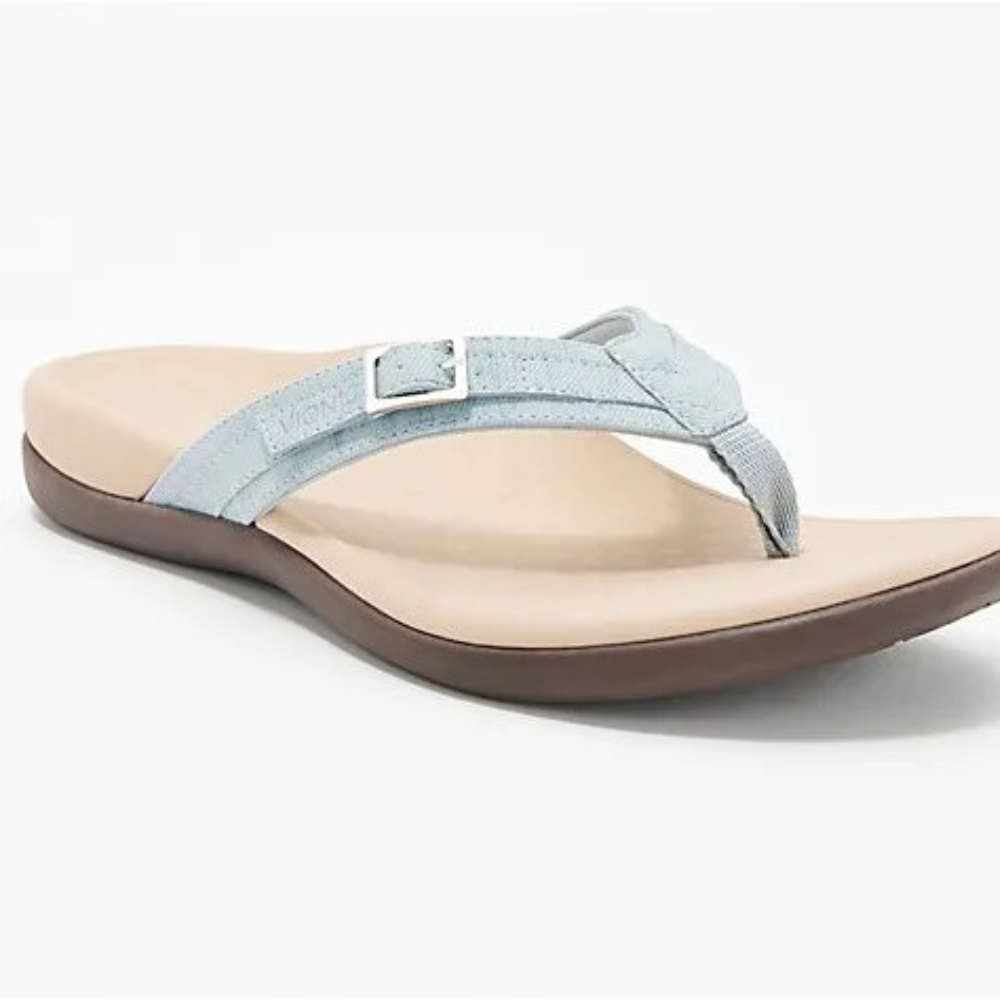 Orthopaedic Ladies Flip-Flops – Noor-4.5-Light blue-The Livary