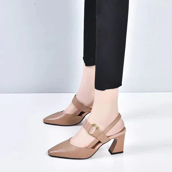 Orthopaedic Sandals with Heel – Vionna-Brown-4.5-The Livary