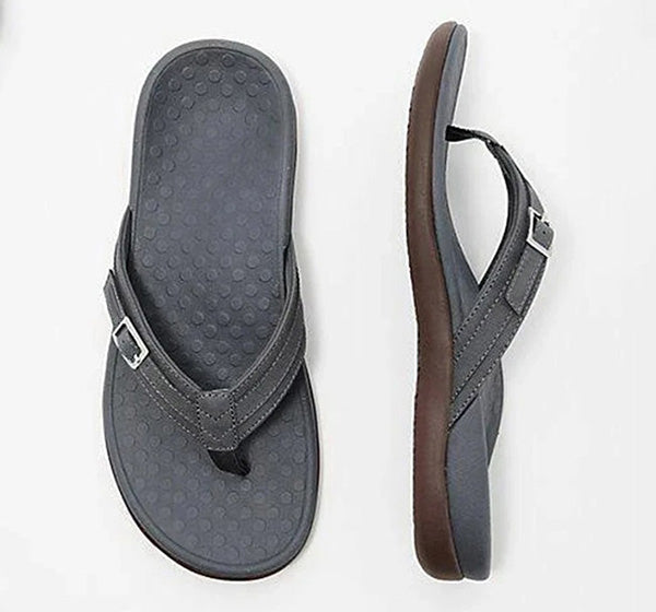 Orthopaedic Women's Flip-Flops – Mira-Black-3-State of Style