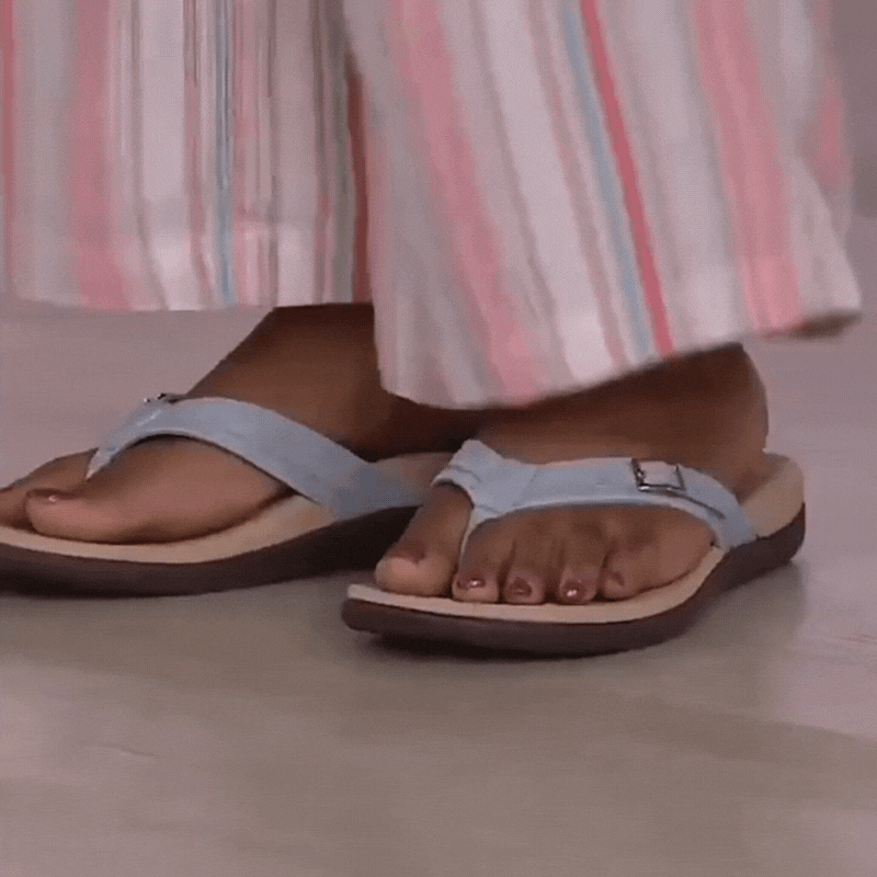 Orthopaedic Women's Flip-Flops – Mira-Pink-3-State of Style