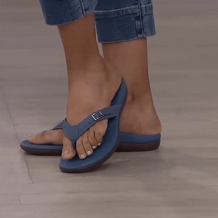 Orthopaedic Women's Flip-Flops – Mira-Pink-3-State of Style