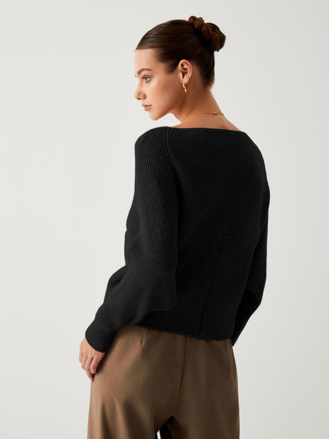 Oversized Sweater for Women - Sienna-Khaki-XS-Nora Luxe