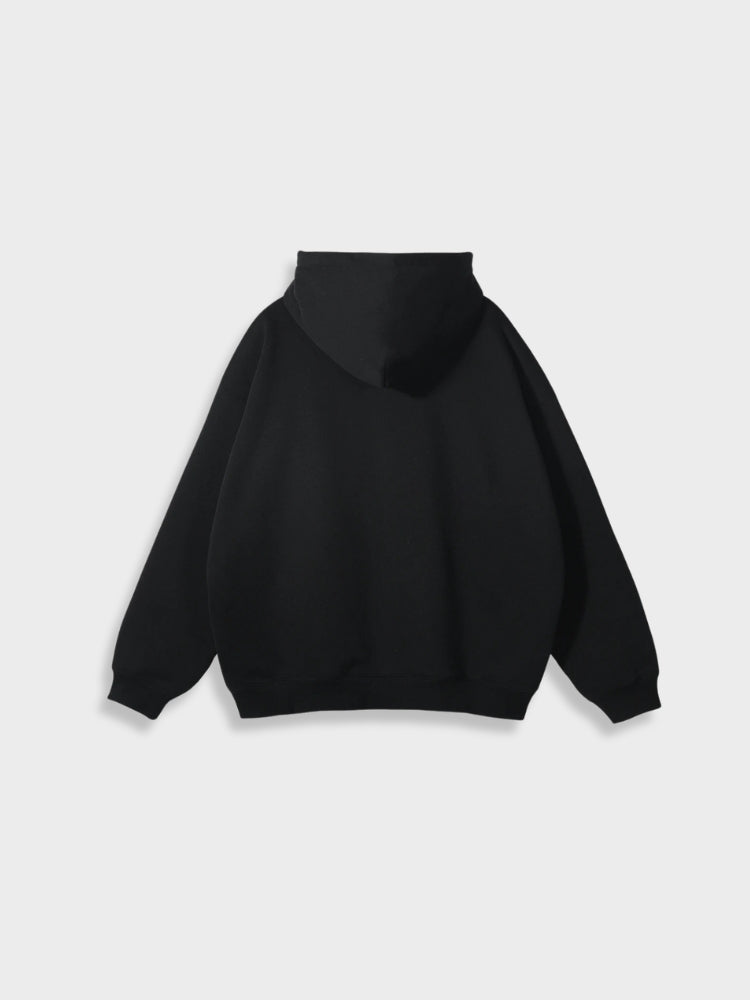 Oversized Vest with Zip - Ava-Black-S-Nora Luxe