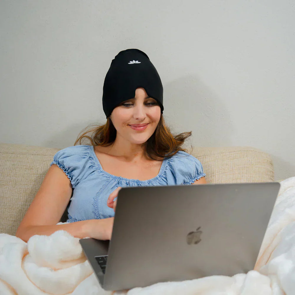 Pain Relieving Migraine Mask - MigraCalm™-Black (almost sold out)-Nora Luxe