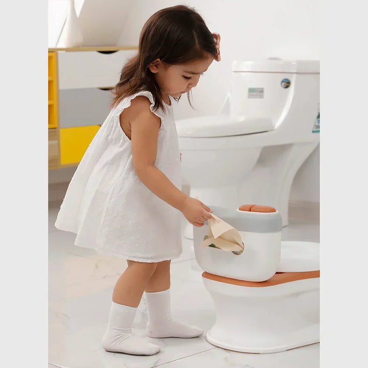 Playful Potty Training with Comfort and Fun - PottyPal-Brown-Nora Luxe