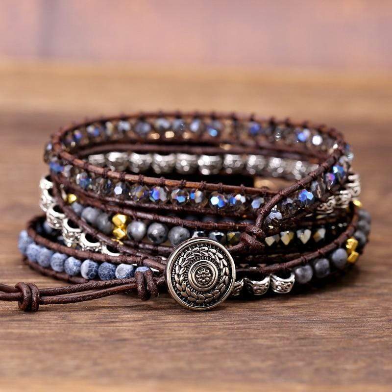 Powerful Onyx Wrap Bracelet - Isadora-Nora Luxe
