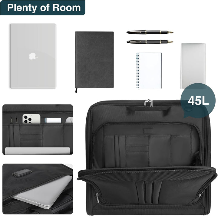 Foldable Waterproof Travel Garment Bag – Carry-On Suit Organiser with Strap