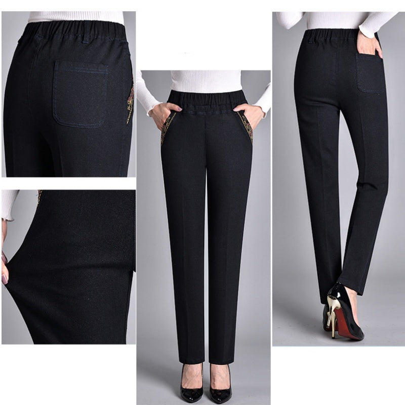 Push-up Jeans - Ella with warm inner lining and perfect fit!-Light blue (without lining)-XL-Nora Luxe