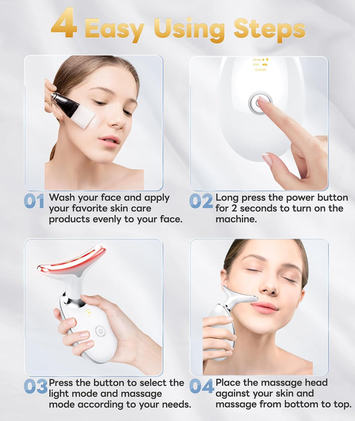 RadiantGlow 7-Color Facial Massager-Nora Luxe