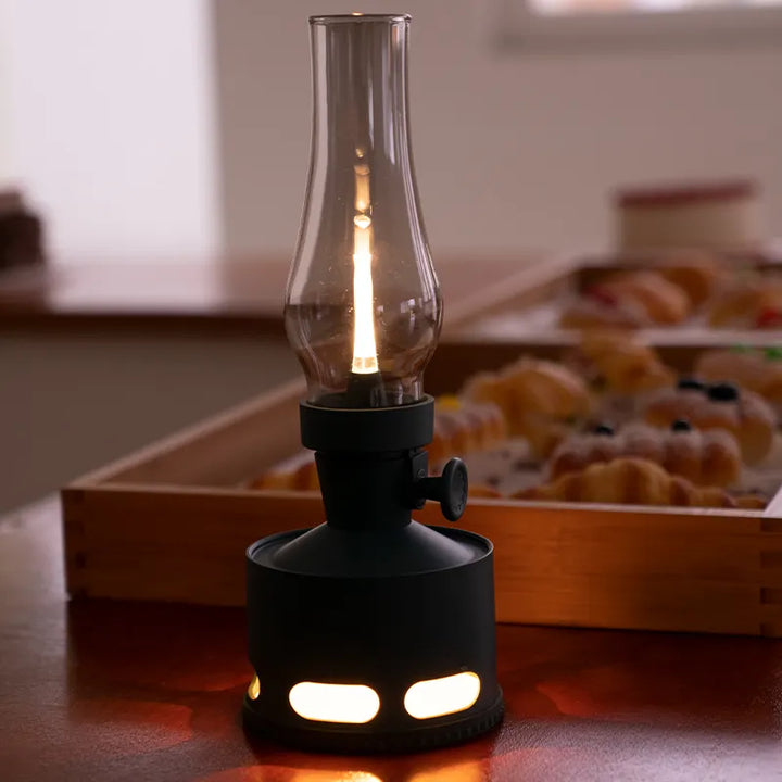 Rechargeable Vintage LED Lantern - LumaLantern-Green-Nora Luxe