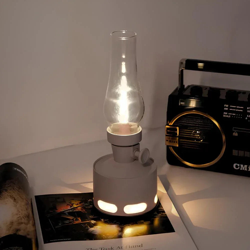 Rechargeable Vintage LED Lantern - LumaLantern-Green-Nora Luxe