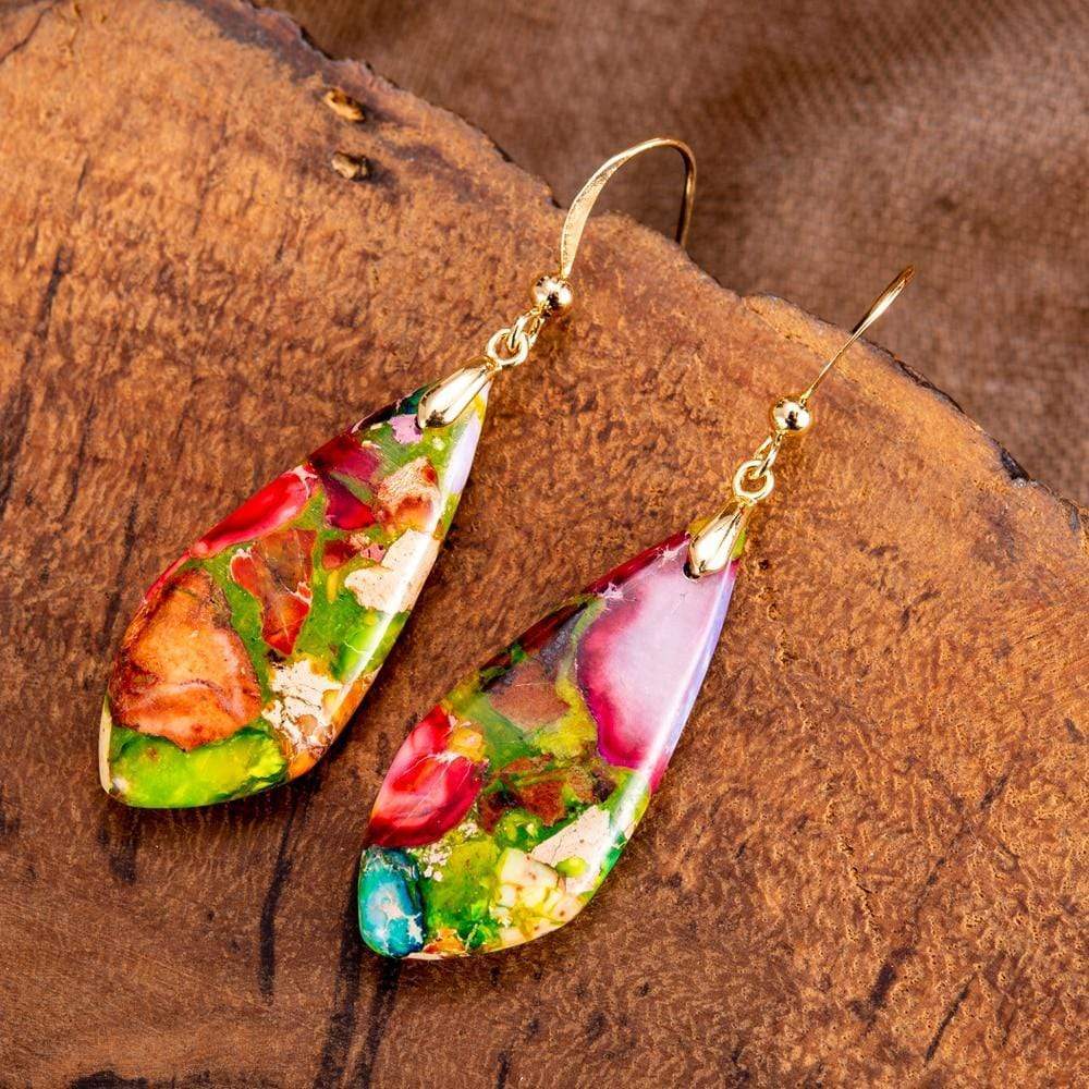 Regaliet Jasper Earrings - Serenelle-Nora Luxe
