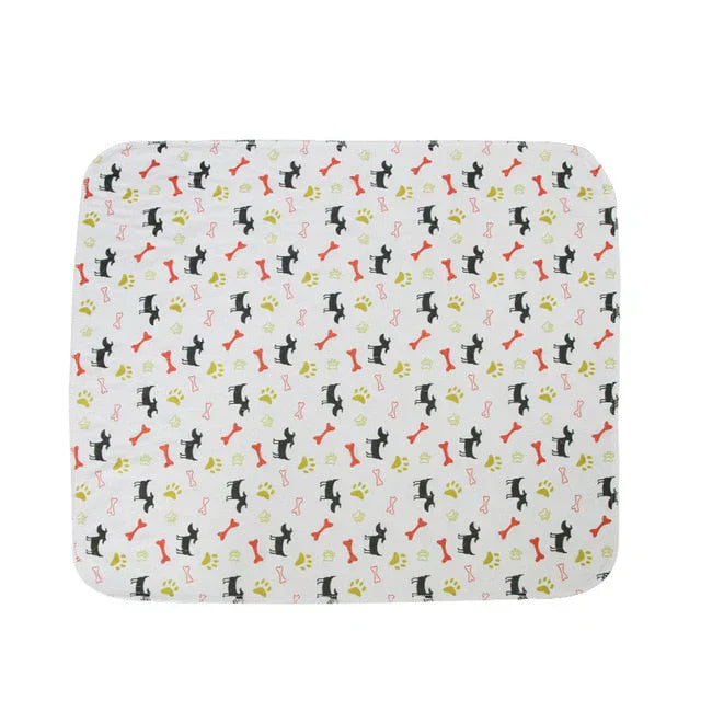 Reusable Plasma for Dogs - EcoPad-White-Dog-Bone-Paw-15.7 5 x 23.62 inches-Nora Luxe