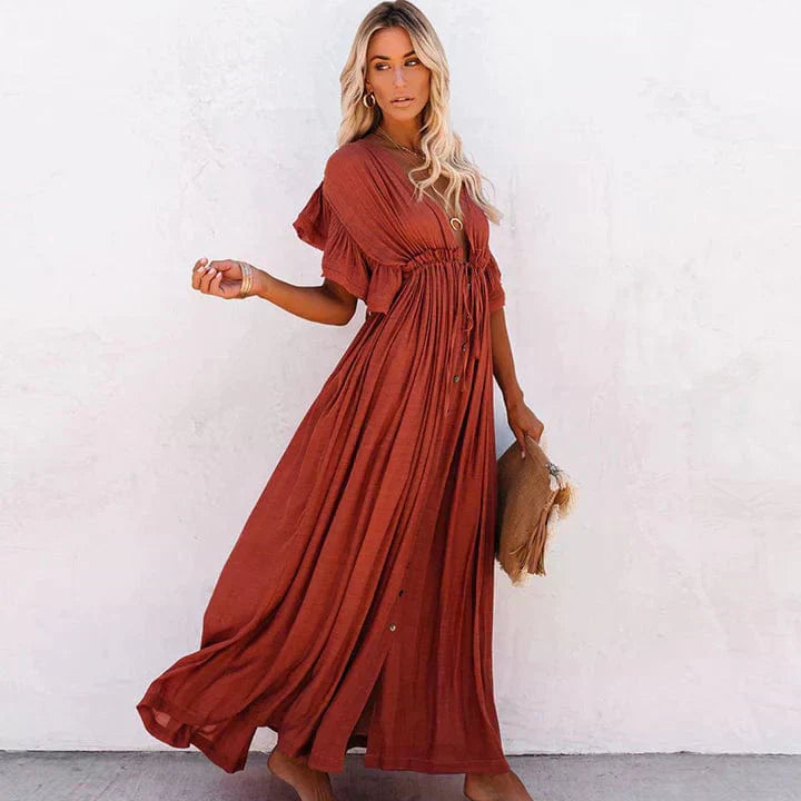 Vestido de Praia Longo Estiloso - Sophia