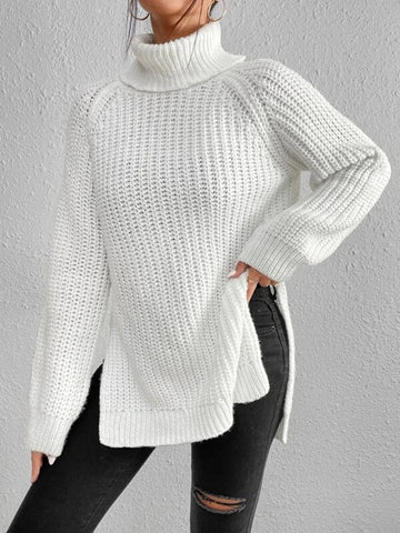 Roll-neck jumper for women - Velmora-Black-S-Nora Luxe