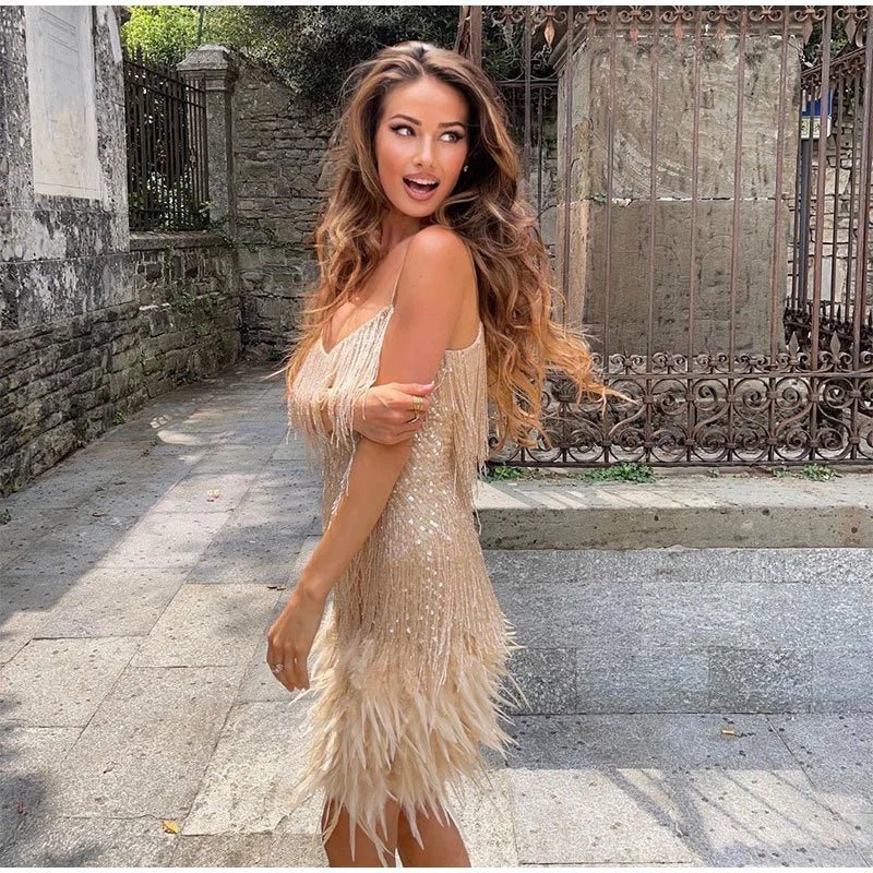 Sascha Glitter vestido de verão para mulheres | Estiloso e Brilhante
