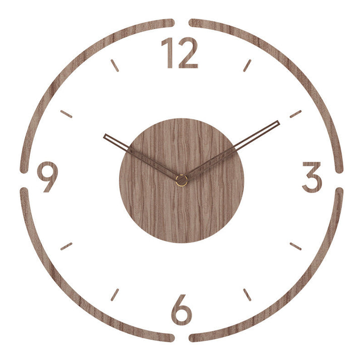 Scandinavian Style Wooden Wall Clock - WoodWave-Design No. 1-Nora Luxe