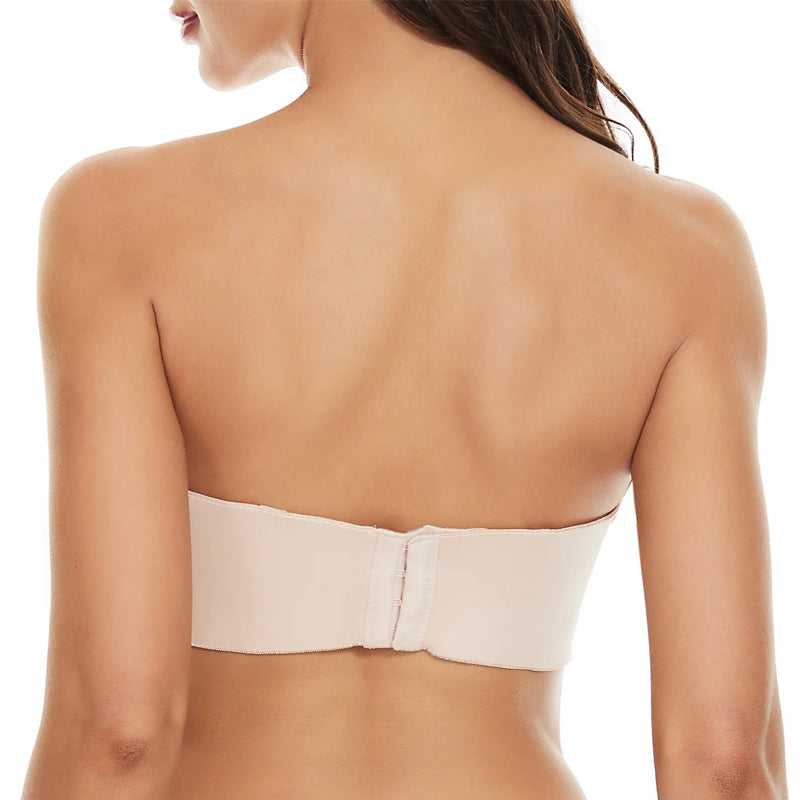 Seamless bandeau bra with removable straps – Camille-Black-30-B-Nora Luxe