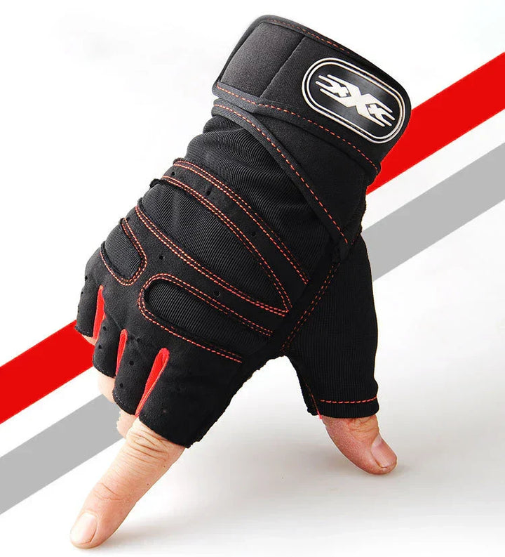 Shock-resistant and Supportive Gym Gloves - FitFlex-Red-S-Nora Luxe