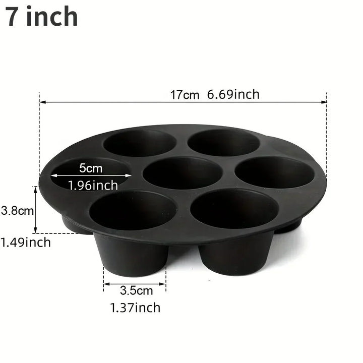 Silicone Baking Mold for Microwave and Air Fryer - FlexiBake-7.09 in-Nora Luxe