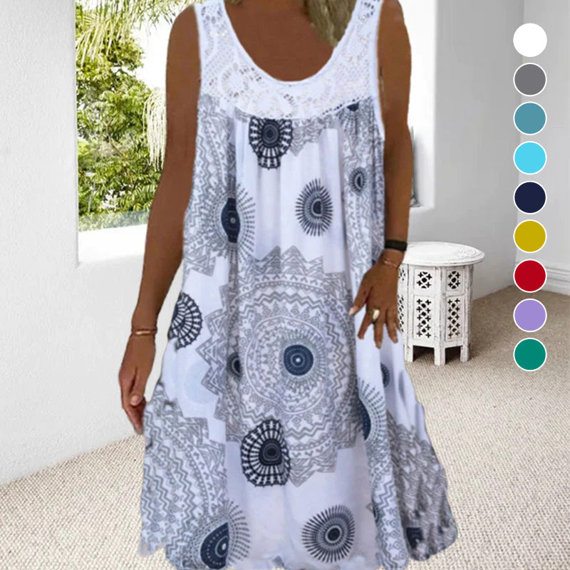 Sleeveless Summer Dress – Miranda | Airy & Comfortable-White-S-Nora Luxe