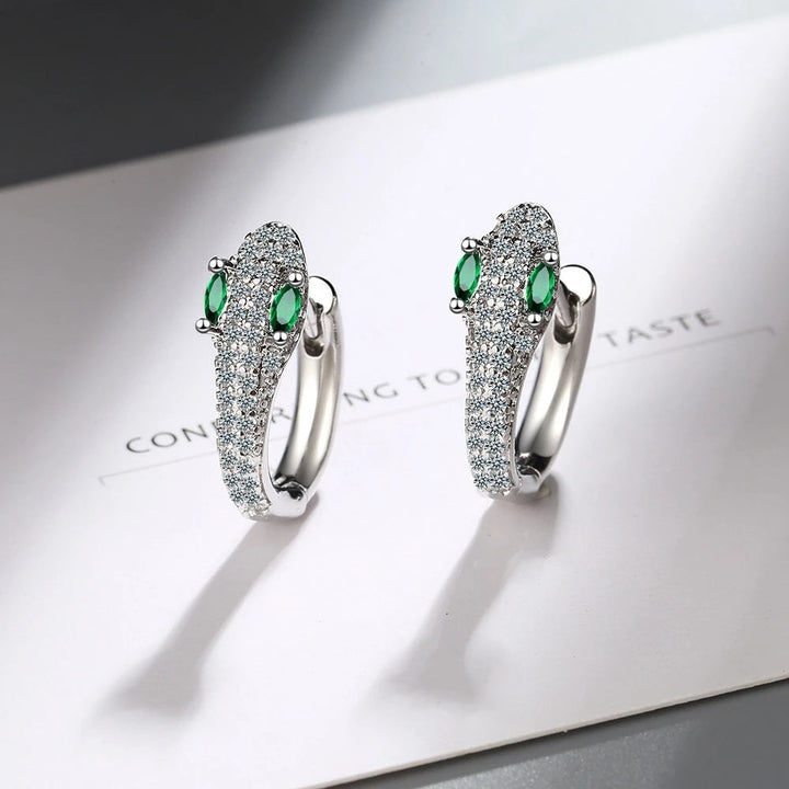 Snake Earrings made of 925 Sterling Silver - Leila-Nora Luxe