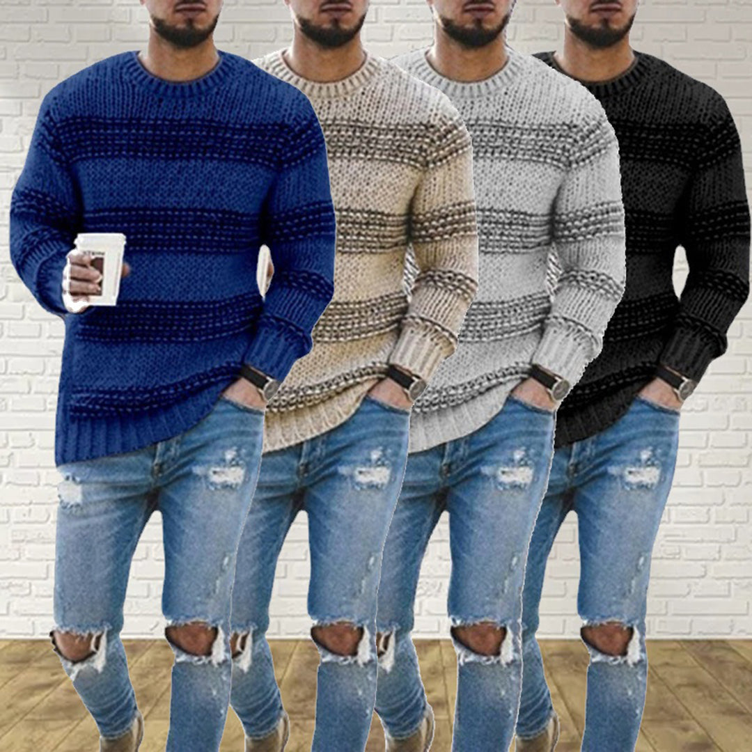Soft and Comfortable Men's Sweater - Finn-Khaki-S-Nora Luxe