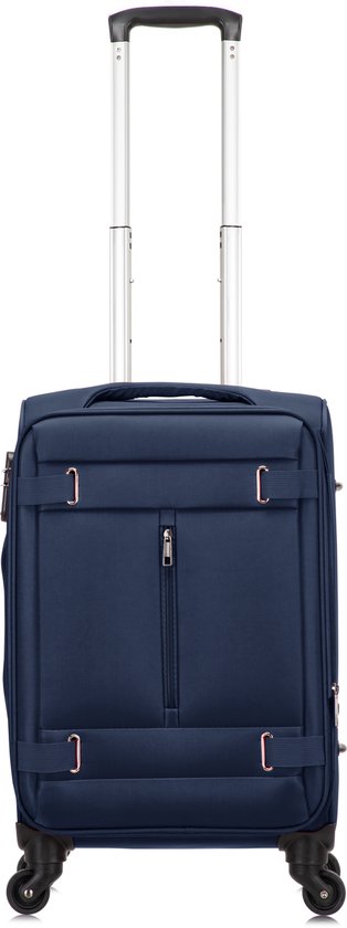 Soft cabin luggage – Porto-Dark blue-Nora Luxe