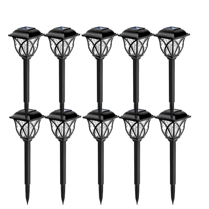 Solar Garden Lighting with Natural Enchantment - LunaGlow-White-B 300MAH-Nora Luxe