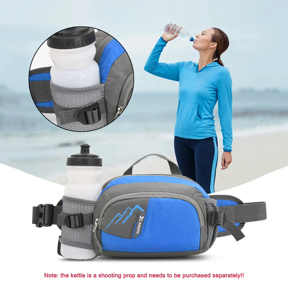 Sport Hip Bag with Bottle Holder - Vega-Orange-Nora Luxe
