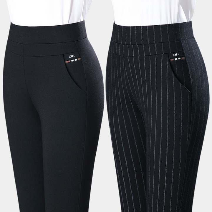 Stretchable Ladies' Trousers for Optimal Comfort - Mira-Black-M-Nora Luxe