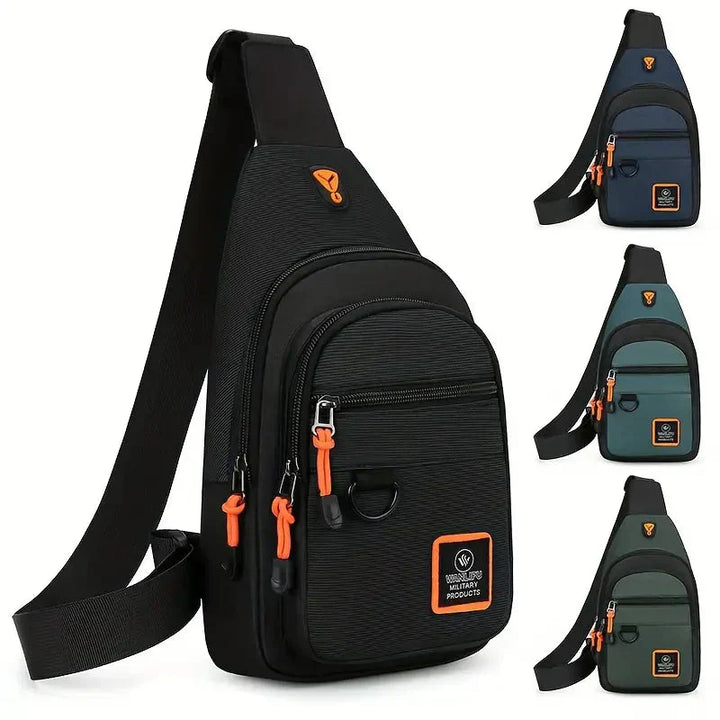 Sturdy Men's Shoulder Bag - UrbanTrail-Blue-Nora Luxe