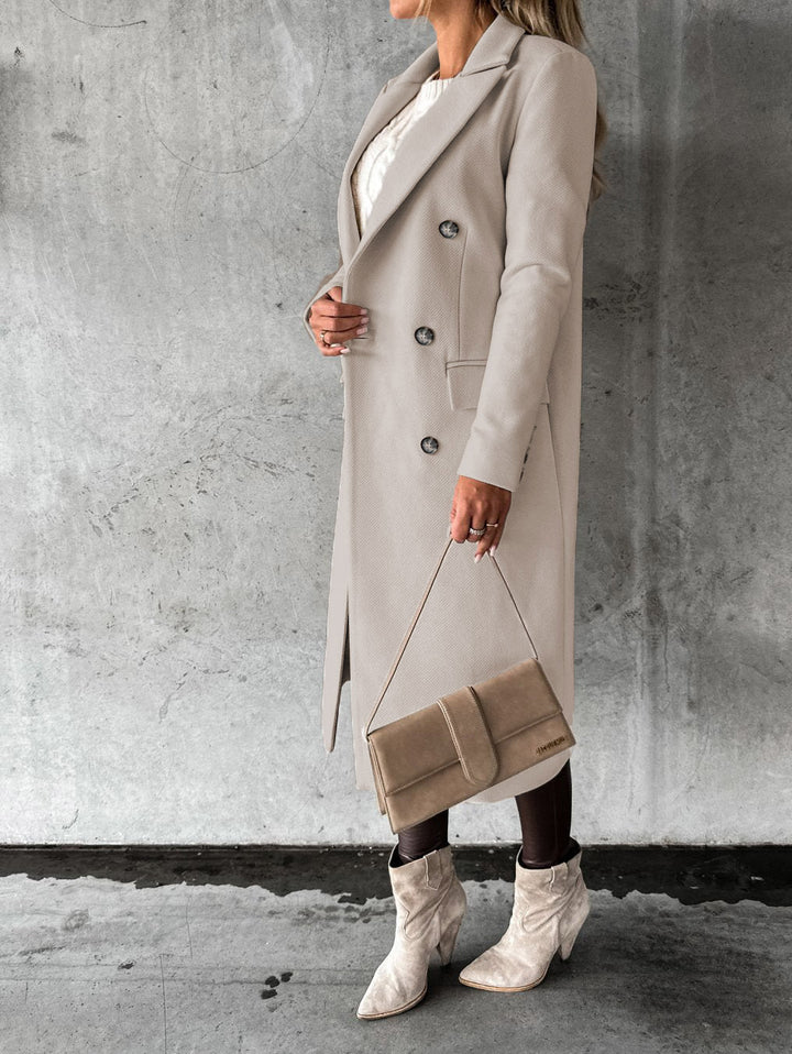 Stylish and Comfortable Ladies' Coat - Vivienne-Pink-S-Nora Luxe