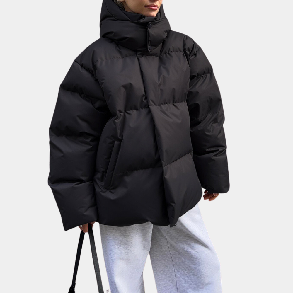 Stylish and Weatherproof Ladies Jacket - Windbreaker-Black-XS-Nora Luxe