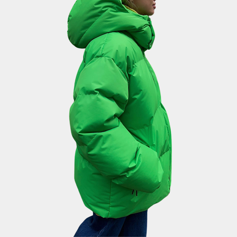 Stylish and Weatherproof Ladies Jacket - Windbreaker-Green-XS-Nora Luxe